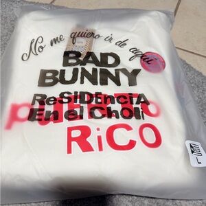 Bad Bunny White Puerto Rico Sweater Hoodie unisex